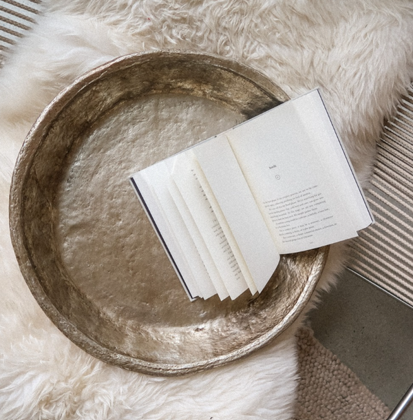 Gilded Paper Mache Tray