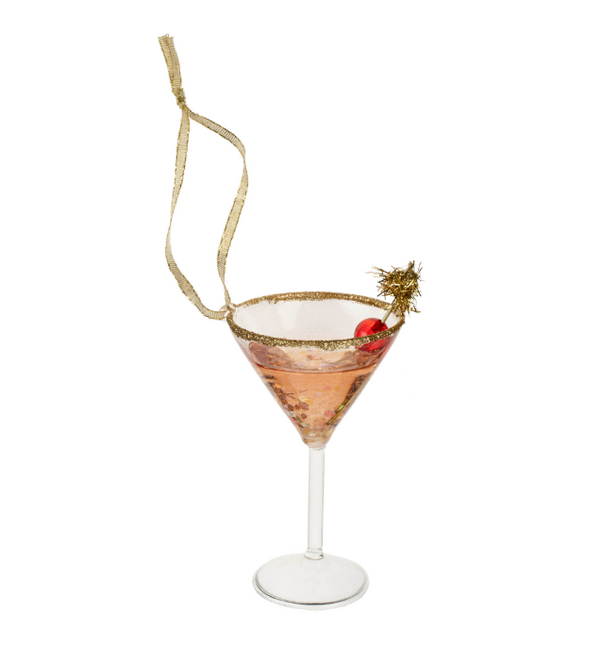 Merry Martini Holiday Ornament