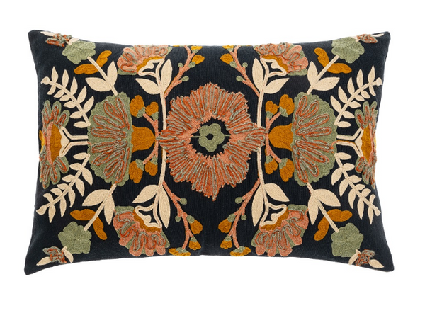 Aster Embroidered Pillow