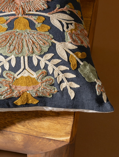 Aster Embroidered Pillow