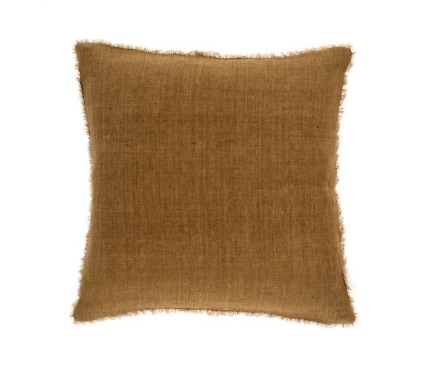 Lina Linen Pillow 20 x 20 - Tawny