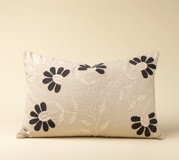 Petal Pillow - Charcoal