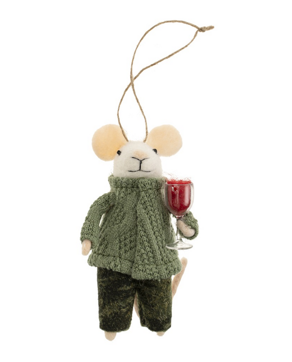 Holiday Mouse Ornament