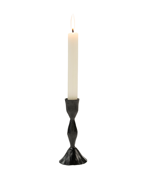 Zora Forged Candlestick - Gunmetal