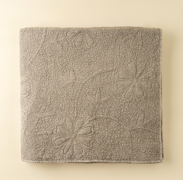 Palladio Quilted Bed Blanket - Stone