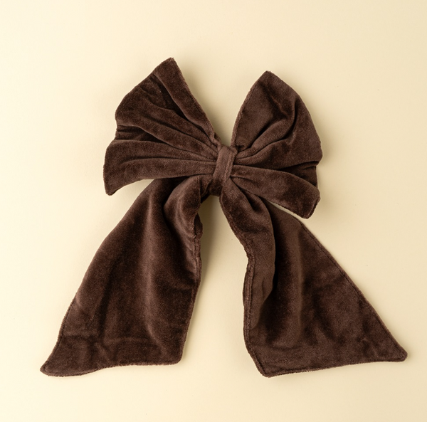 Velvet Bow Clip