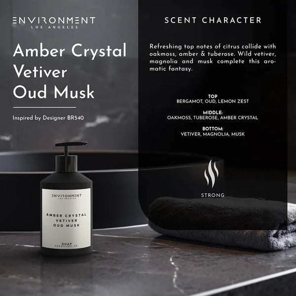 Amber Crysta Vetiver Oud Musk Hand Soap