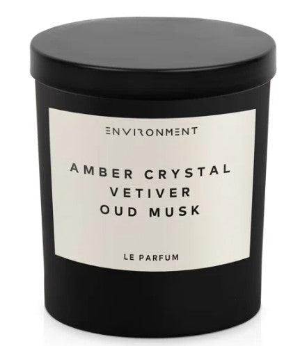 Amber Crystal Vetiver Oud Musk Candle