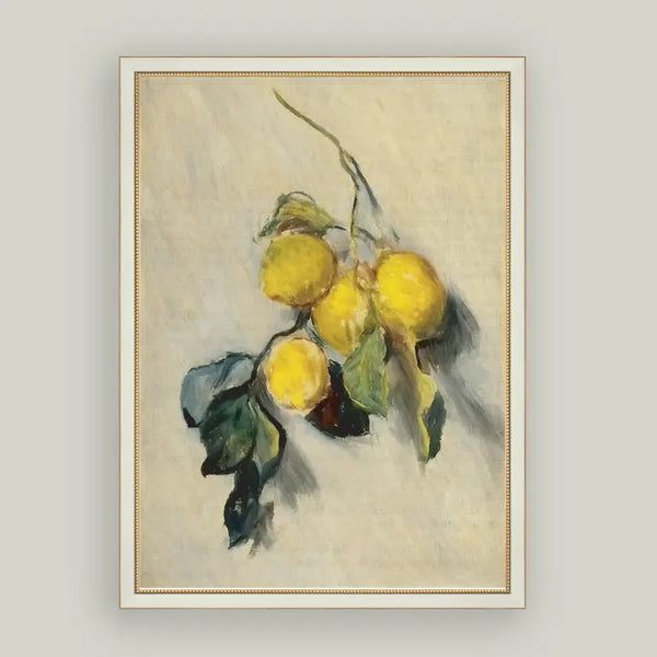 Branch of A Lemon Tree Framed Antique Art