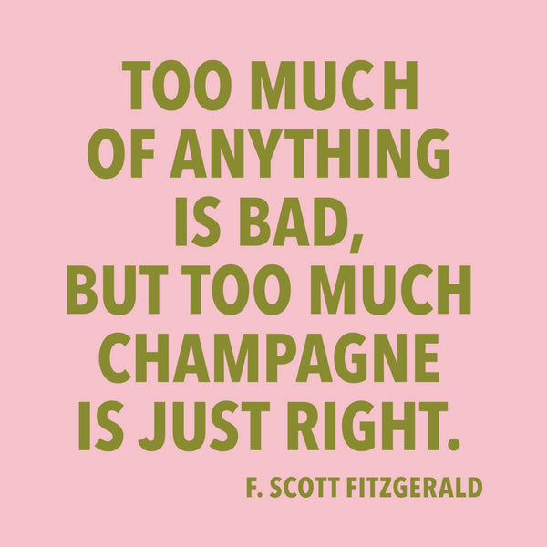 "Too Much Champagne" Cocktail Napkins