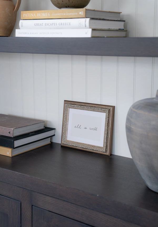 Framed Antique Print - All Is Well