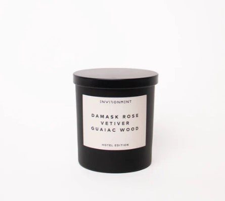 Damask Rose Vetiver Guaiac Wood Candle