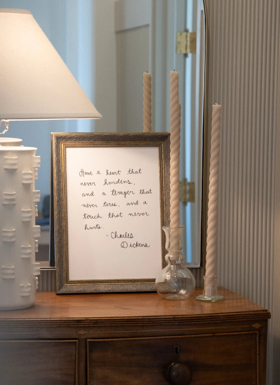 Framed Antique Print - Have A Heart