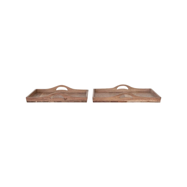 Acacia Wood Trays - Set of 2