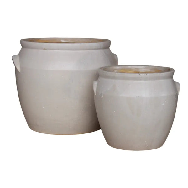 French Replica White Matte Confit Crock Pot - Large