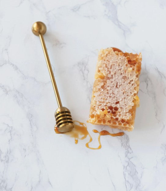 Stainless Steel Honey Dipper Gold Finish