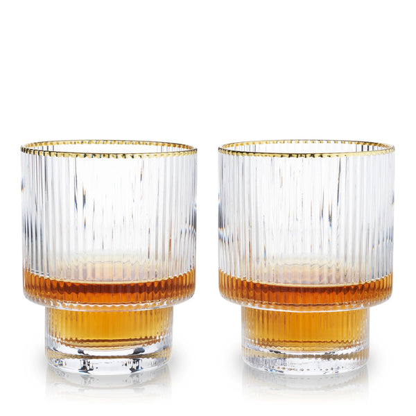 Meridian Crystal Lowball Tumblers