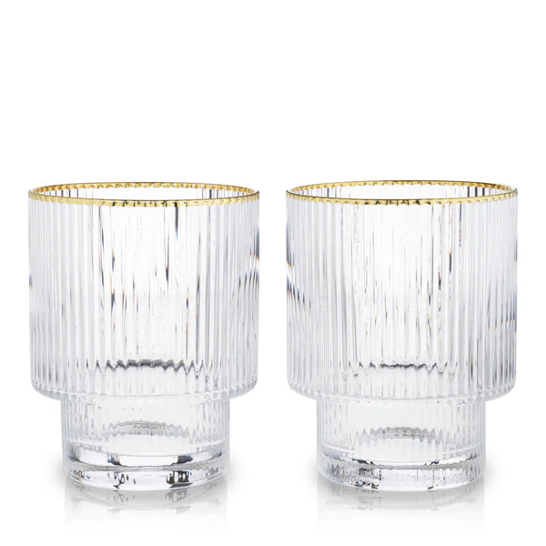 Meridian Crystal Lowball Tumblers