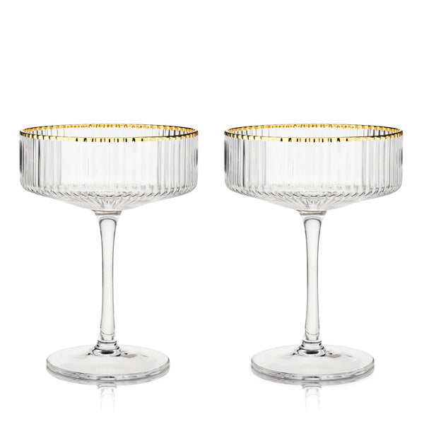 Meridian Crystal Coupe Glasses