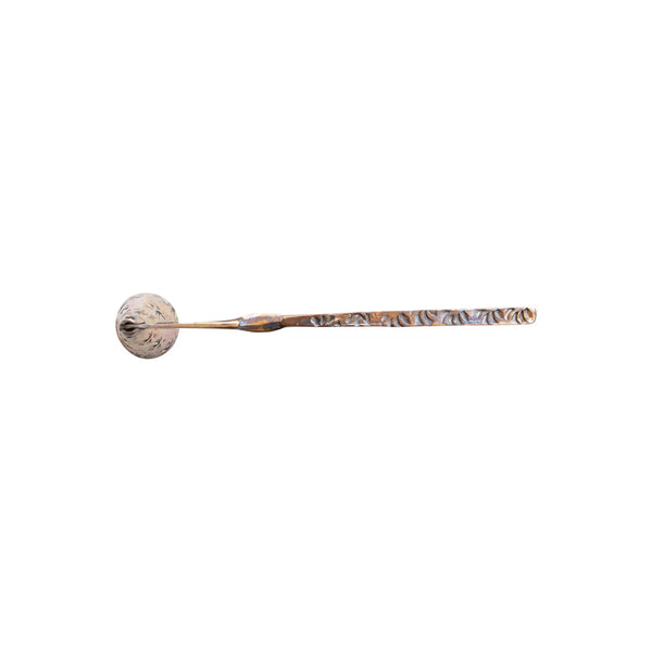 Debossed Copper Candle Snuffer - Burnt Finish