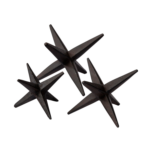 Rhea Brown Cast Iron Jacks - Set of 3