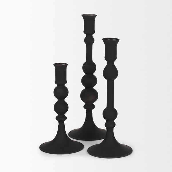 Haute Blown Glass Candlestick