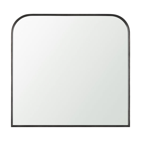 Timon Square Arch Mirror - Brushed Black