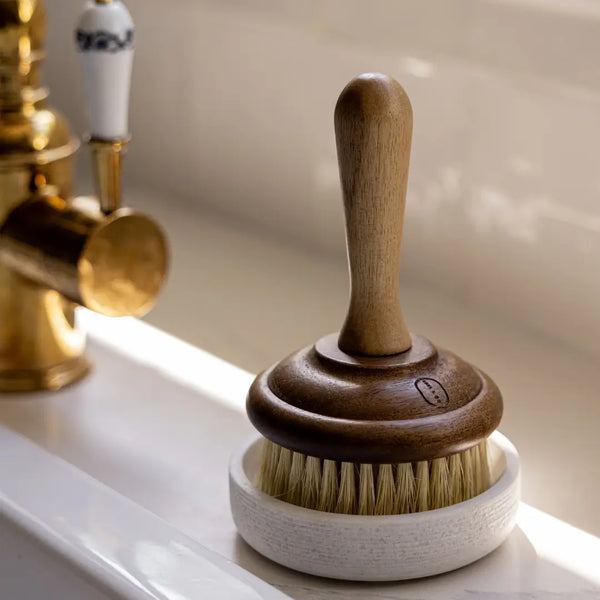 Marble Soap & Brush Holder