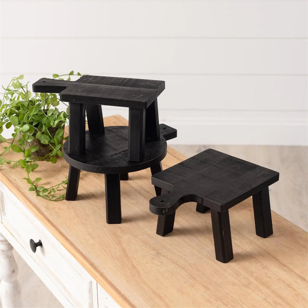 Black Mini Wood Riser