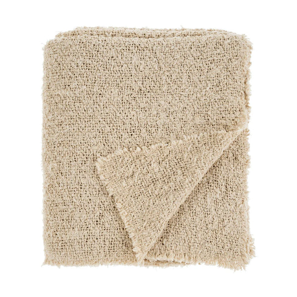 Sable Fringe Blanket - Mink