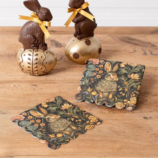 Paper Beverage Napkin - Woodland Rabbit