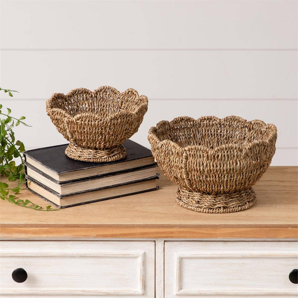 Scalloped Seagrass Bowl