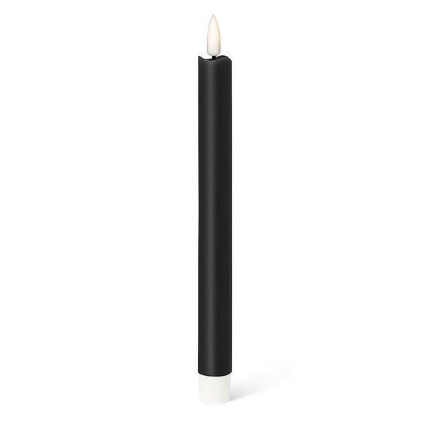 Black LED Taper Candle Set