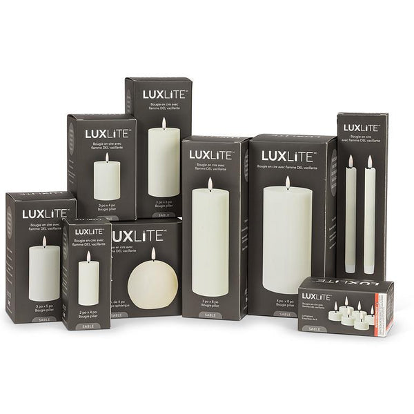 Sand LED Pillar Candle