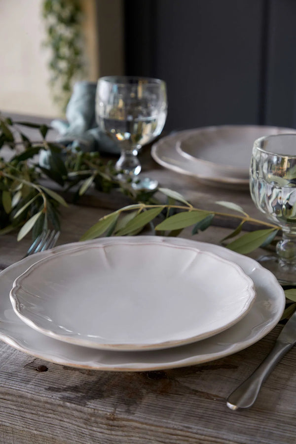 Alentejo White Dinner Plate Set