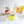 Tight Vertical Optic Goblet Glass Set - Gold
