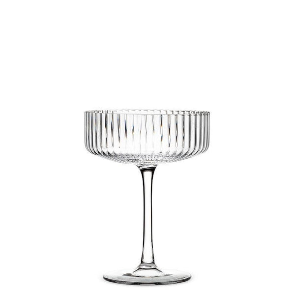 Tight Optic Cocktail Coupe Glasses - Set Of Four