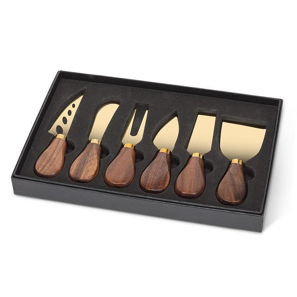 Walnut Handled Cheese Knives