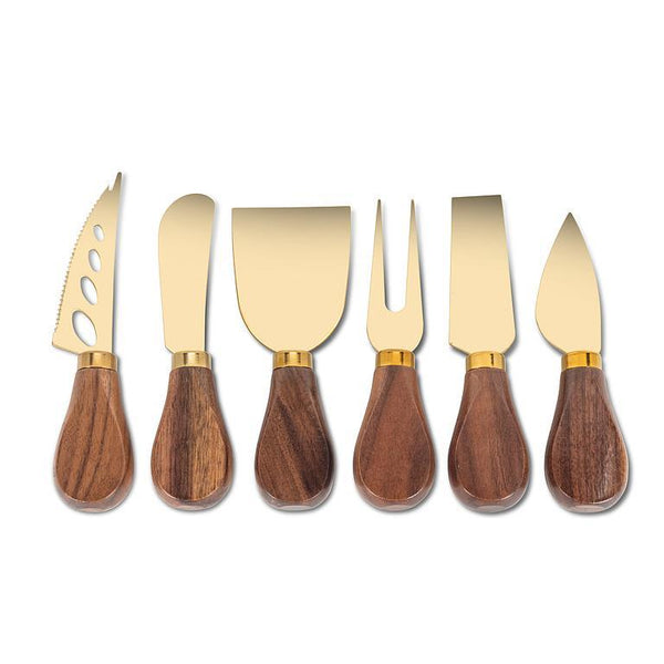 Walnut Handled Cheese Knives