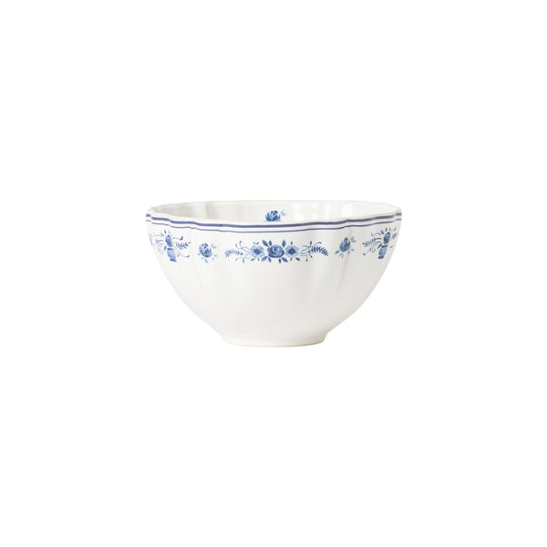 Vila White-Blue Soup/Cereal Bowl Set