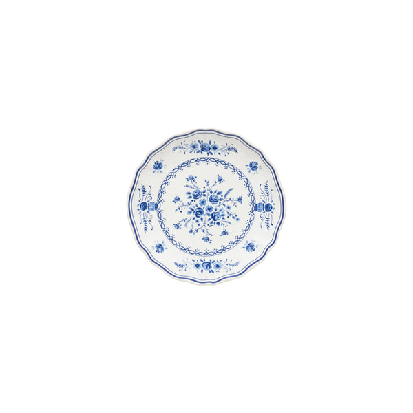 Vila White-Blue Appetizer/Bread Plate Set