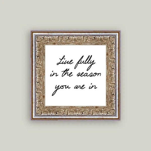 Live Fully Framed Antique Art