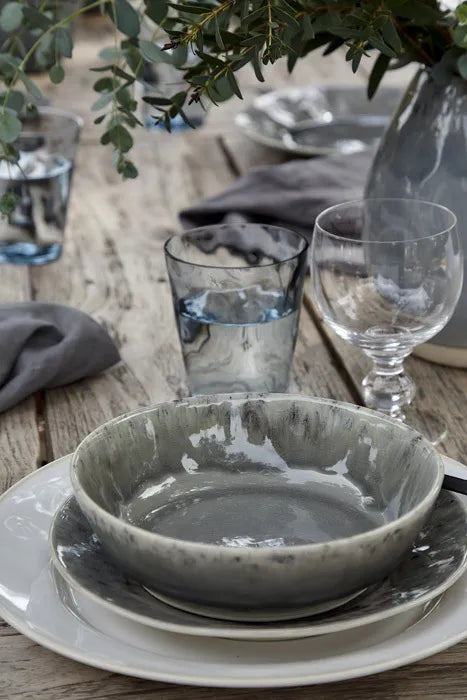 Madeira Grey Soup/Pasta Plate Set