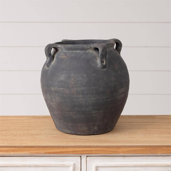 Black Distress Vase