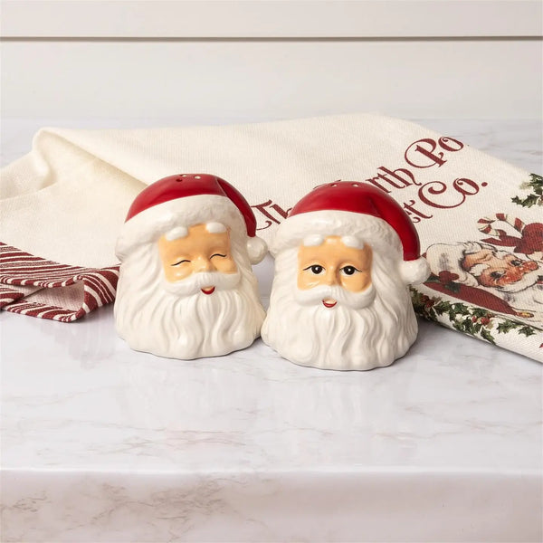 Classic Santa Salt and Pepper Shakers