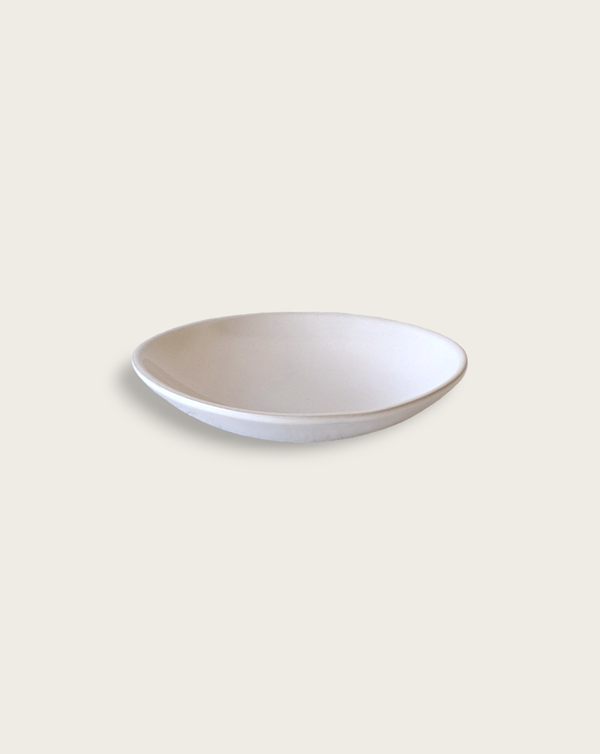 Stoneware Pasta Plate - Matte White