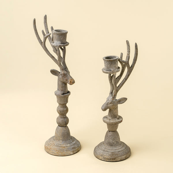 Vintage Stag Candle Holder