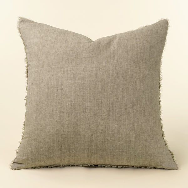Lina Linen Pillow - Dove 24 x 24