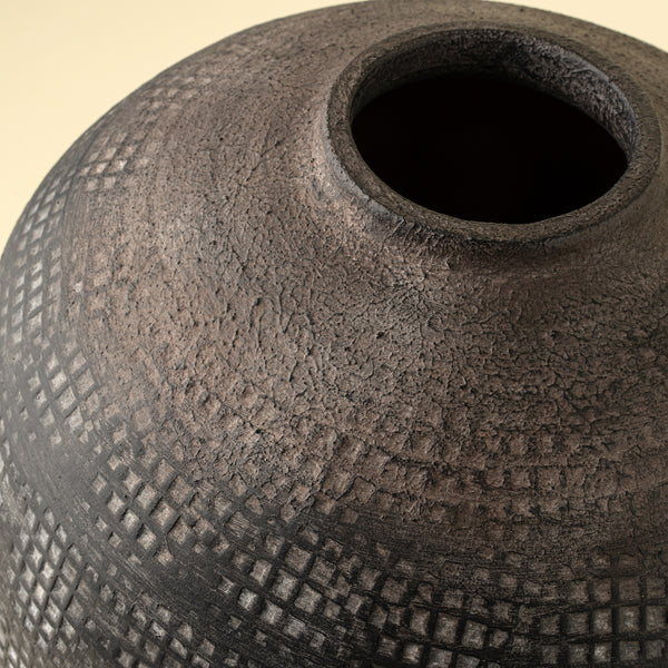 Atlas Terracotta Vase