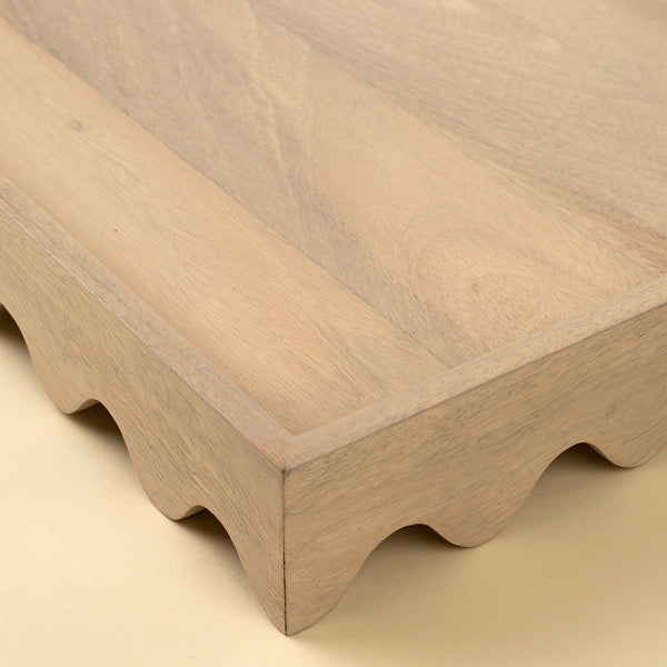 Scalloped Edge Rectangular Tray